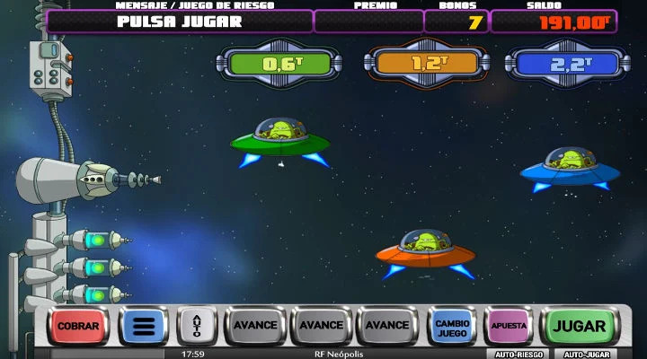 Minijuego de la slot RF Neopolis